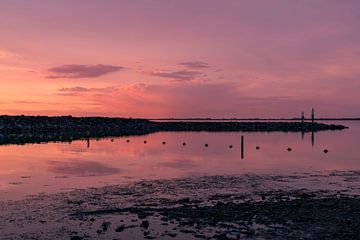 Grevelingenstrand in de avondzon van Alice Berkien-van Mil