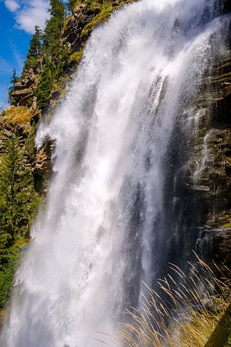 Stuibenfall waterfall near Umhausen in the Ötztal valley, Tyrol, Austria
