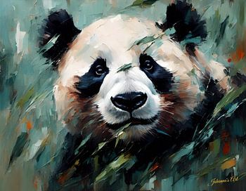 Wildtiere - Abstrakter Surrealismus - Panda 1