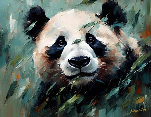 Wilde dieren - Geabstraheerd surrealisme - Panda 1