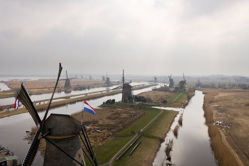 Windmolens van Kinderdijk van Hans Elbers