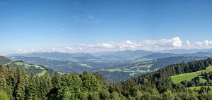 Berglandschaft in den Vorarlberger Alpen in Österreich im Sommer von Sjoerd van der Wal Fotografie