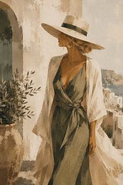 Santorini serenity van Marieke van Rijsewijk