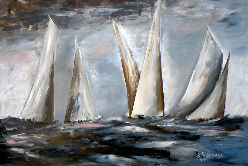 Op Open Zee van Rita Tielemans Kunst