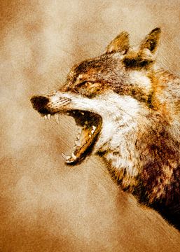 Wolf berg dieren #wolf van JBJart Justyna Jaszke