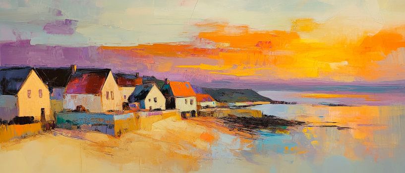 Idyllic sunset by the sea by Poster Art Shop