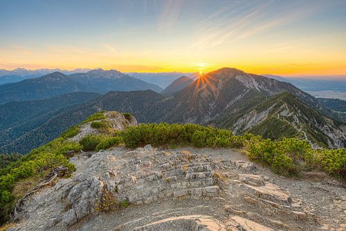 On the mountain Herzogstand in Bavaria