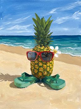 Tropical Pineapple Beach Day