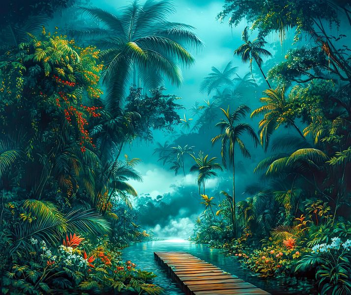 Jetée dans la forêt tropicale par May