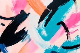 Colourful brushstrokes - Modern design by Poster Art Shop