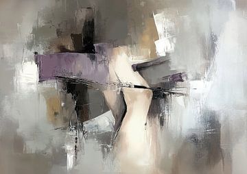 Motion Silhouette van Abstract Schilderij