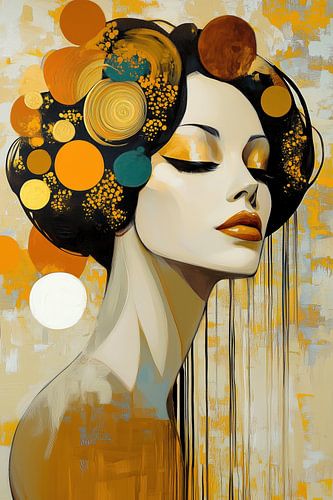 Modern abstract portret