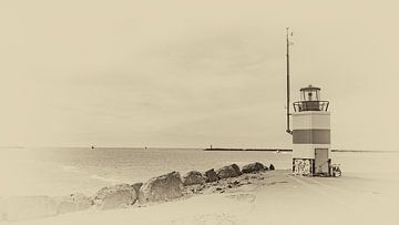 Hafenmündung von IJmuiden von Jan van der Knaap