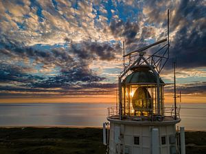 Phare de Westhoofd au coucher du soleil