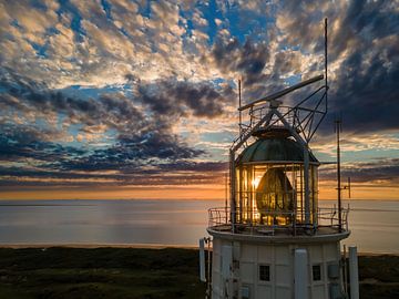 Westhead lighthouse at sunset by Jaco Verheul