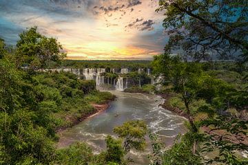 The Iguazu Waterfalls on the Argentine side by Jan Schneckenhaus