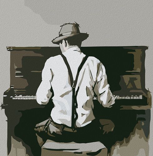 Pianiste vintage en harmonie sur Ramy Salah Hefny