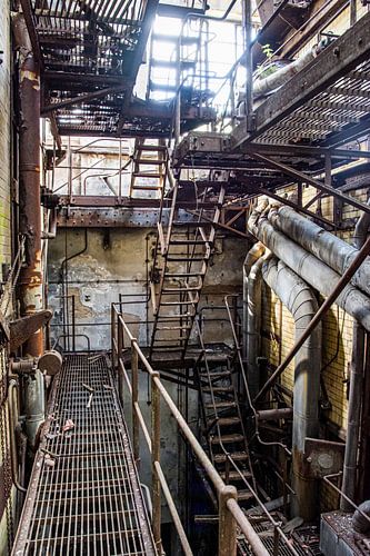 la salle des machines abandonnée