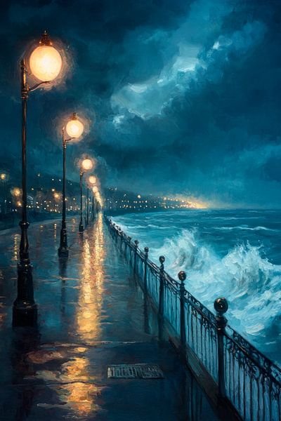 Nassher Weg by the sea by Poster Art Shop