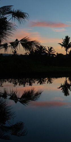 Zonsopkomst op Bali met vulkaan Gunung Agung (deel 1 drieluik)