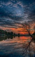 Zonsondergang met prachtige kleuren