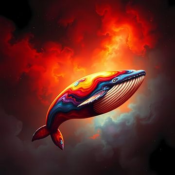 Whale in Space by Linda de Klein