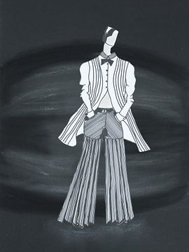 Mode Illustratie 1 | zwart-wit