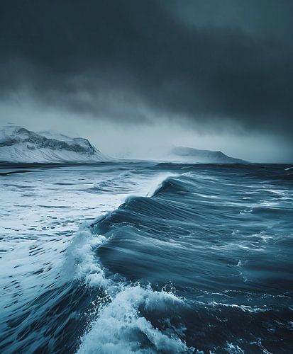 Norway's coastal landscape in winter
