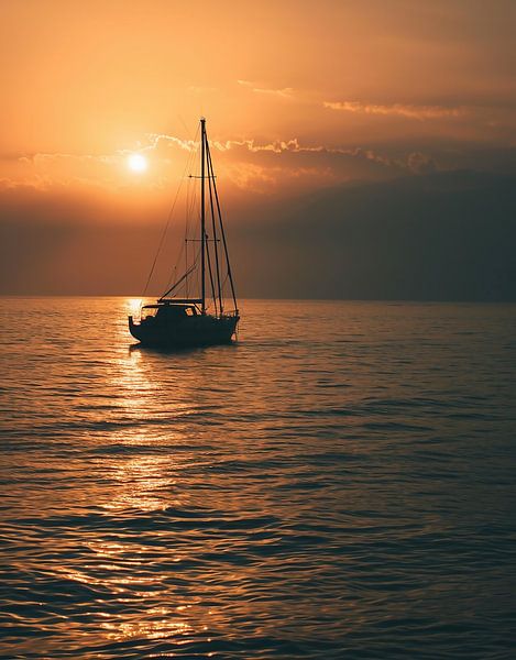 Boot romantiek van fernlichtsicht