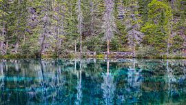 Enchanting reflection of Grassi Lake by Harold van den Hurk