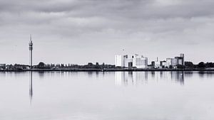 le silence du vent dans le Wormer et le Jisperveld crée une belle image miroir à la surface de l'eau
