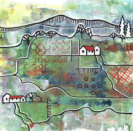 Seasonal Landscape - spring by Ariadna de Raadt-Goldberg