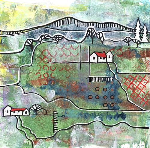 Seizoenslandschap - voorjaar