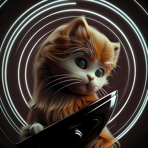 Kosmische Kat van Vythryd Arts