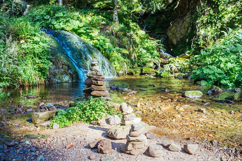 Cairn bij een Waterval van Patrycja Polechonska