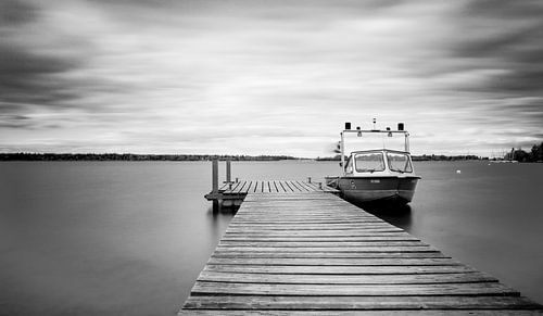 Boat landing stage in Augsburg