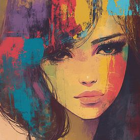 Femme avec couleurs | Femme colorée sur La collection ARTEO