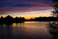 Landschaft nach Sonnenuntergang