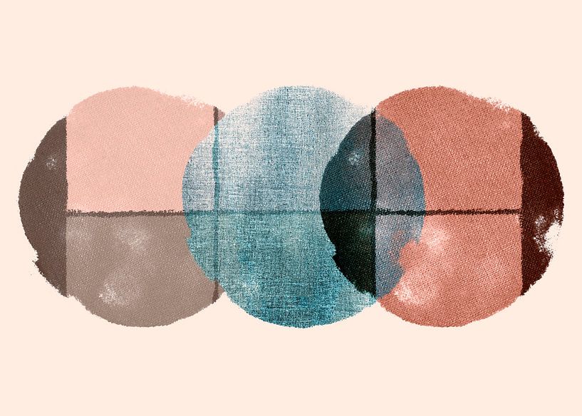 Scandinavian Nature Minimalism Blush Peach by Mad Dog Art