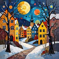Nordic city by night