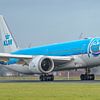 Atterrissage du Boeing 787-10 Dreamliner de KLM. sur Jaap van den Berg