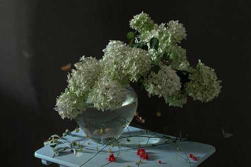 Nature morte "Blanc et bleu"