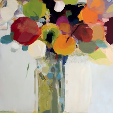 Buntes abstraktes Gemälde: "Feldblumenstrauß" von Studio Allee