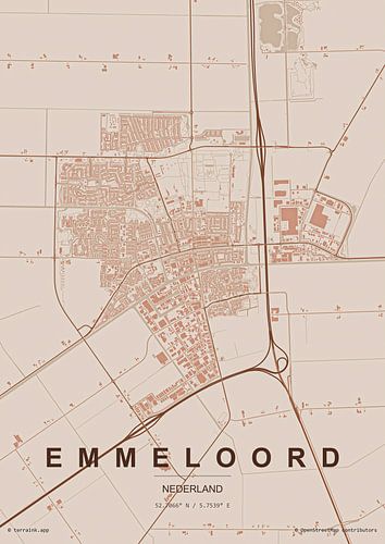 Lageplan von Emmeloord