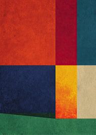 Abstrakte Komposition Farbfelder von Niklas Maximilian