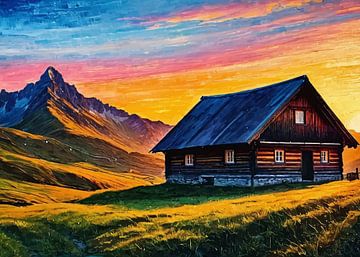 Zonsopgang boven de Peitlerkofel op de Würzjochpas 2 van MIROKKU