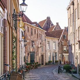 Een van de meest bekende straten in het bergkwartier in de stad Deventer van Visiting The Dutch Countryside