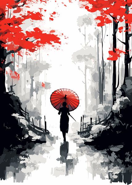 Ukiyo Japanese Painting by Mason Scott