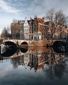 Amsterdam Keizersgracht met Leidsegracht van Lorena Cirstea