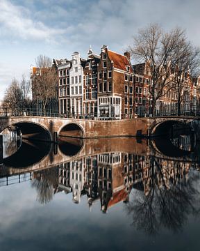 Amsterdam Keizersgracht mit Leidsegracht von Lorena Cirstea